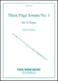 3 Page Sonata 1 Flute Duet P.O.D. cover